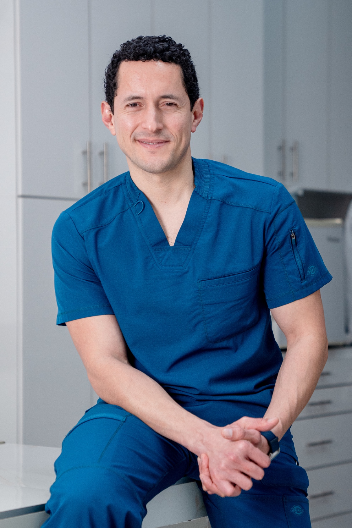 Dr. Iván Águila at the clinic